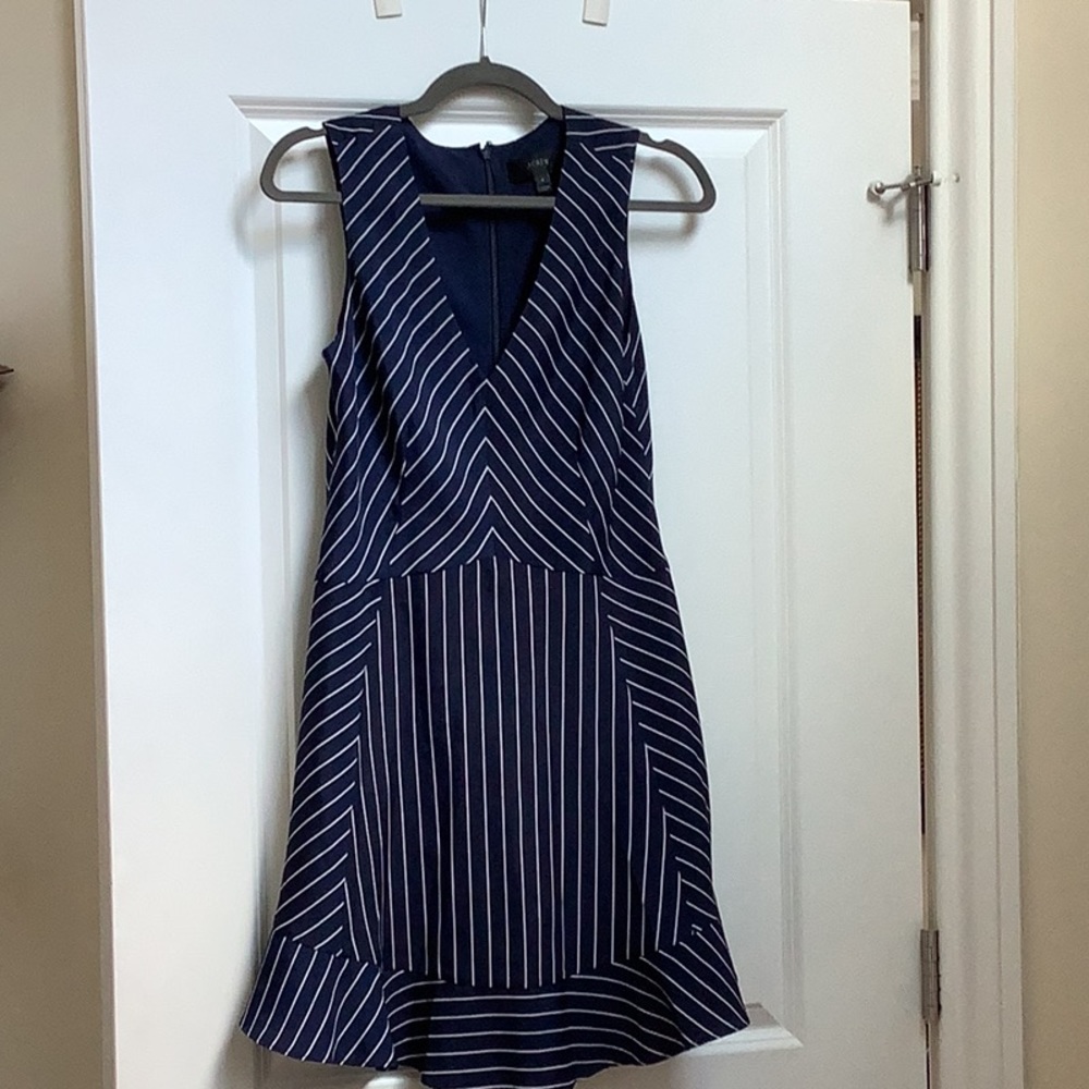 J. Crew Striped Blue dress